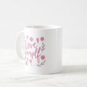 自分自身を愛する コーヒーマグカップ (正面左)