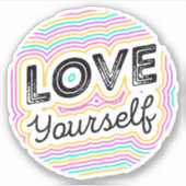 自分自身を愛する シール (正面)