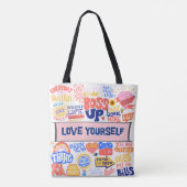 自分自身を愛する – ボスアップトート トートバッグ (裏面)