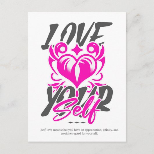 自分自身を愛する ポストカード (正面)