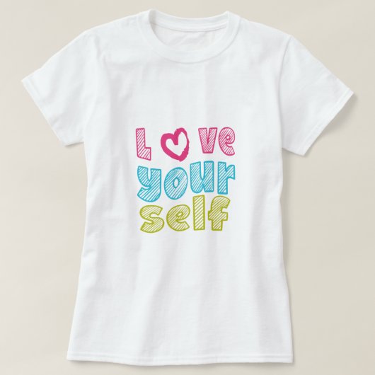 自分自身を愛する Tシャツ (デザイン正面)