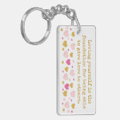 自分自身を愛....| 写真3枚プレゼント キーホルダー (正面左)