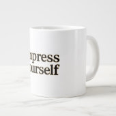 自分自身を感動させる ジャンボコーヒーマグカップ (正面右)