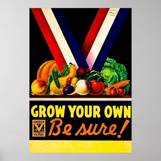 自分自身を成長させる – 確かに!ヴィンテージ第二次世界大戦 ポスター (正面)