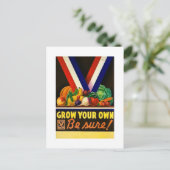 自分自身を成長させる – 確かに!ヴィンテージ第二次世界大戦 ポストカード (スタンド正面)