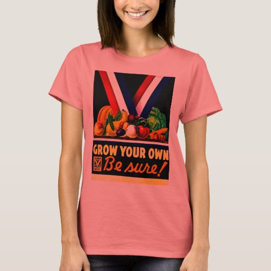 自分自身を成長させる – 確かに！ヴィンテージ第二次世界大戦 Tシャツ (正面)