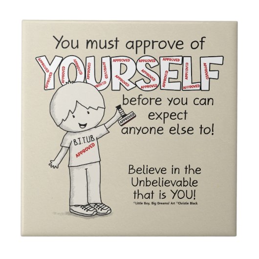 自分自身を承認 タイル (正面)