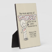 自分自身を承認 フォトプラーク (側面)