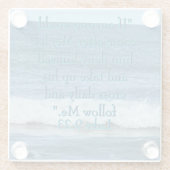 自分自身を拒否する ガラスコースター (裏面)