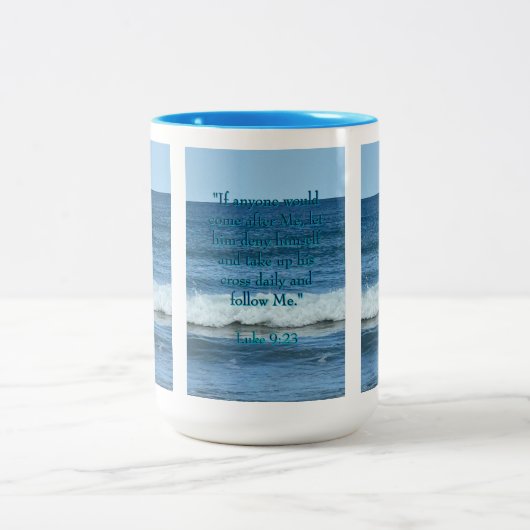 自分自身を拒否する ツートーンマグカップ (中央)