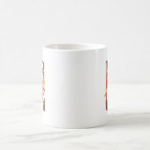 自分自身を最初に許す – レトロデイジー花 コーヒーマグカップ (中央)