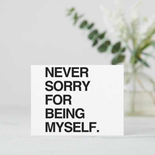 自分自身を気の毒に思わない ポストカード (スタンド正面)