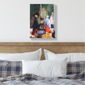 自分自身を温める骸骨 キャンバスプリント (インサイチュ (寝室))