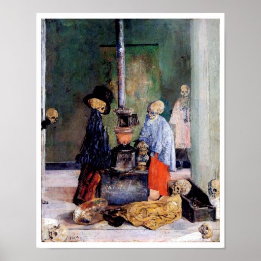 自分自身を温める骸骨 ポスター (正面)