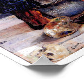 自分自身を温める骸骨 ポスター (角)