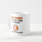 自分自身を笑って Funny Mug コーヒーマグカップ (正面左)