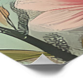 自分自身を自分自身に真実のポスターになる – ティール（緑がかった色）とピンク ポスター (角)