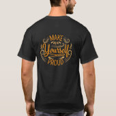 自分自身を誇りに思おう Tシャツ (裏面)