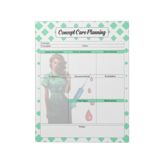 自分自身を誇示しない_コンセプト計気に画 ノートパッド (回転)