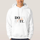 自分自身を諦めない タイポグラフィTシャツ パーカ (正面)
