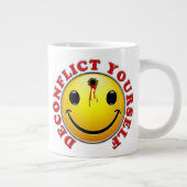 自分自身15ozマグカップを消す ジャンボコーヒーマグカップ (右)