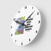 自分表現が基本的な考えを持っている ラウンド壁時計 (傾斜)