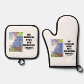 自分表現が基本的な考えを持っている 鍋つかみ&鍋敷きセット (正面)