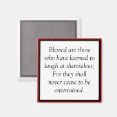 自分賛美を笑う学のは無理だ マグネット (正面/裏面)