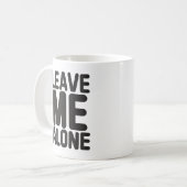 自分離れのプライバシー コーヒーマグカップ (正面左)