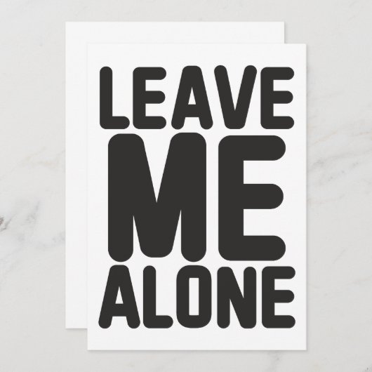 自分離れのプライバシー 招待状 (正面/裏面)