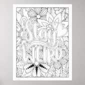 自分風変わりで色を変えない ポスター (正面)