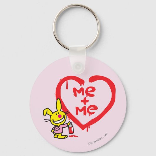 自分+自分 キーホルダー (正面)