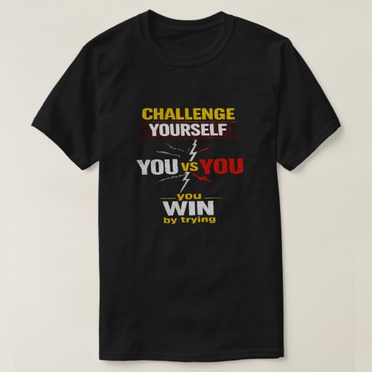 自分 vs 自分 1b tシャツ (デザイン正面)