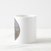 自前向き身と愛気にの肯定 コーヒーマグカップ (中央)