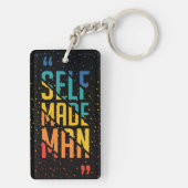 自力の人間 | おもしろい LGBTQ |プライド月キーチェーン キーホルダー (裏面)