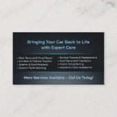 自動お洒落モダン体作業 名刺 (裏面)