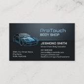 自動お洒落モダン体作業 名刺 (正面)