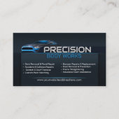 自動お洒落モダン体作業 名刺 (正面)