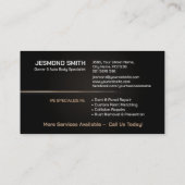 自動お洒落モダン体作業 名刺 (裏面)