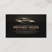 自動お洒落モダン体作業 名刺 (正面)