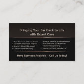 自動お洒落モダン体作業 名刺 (裏面)