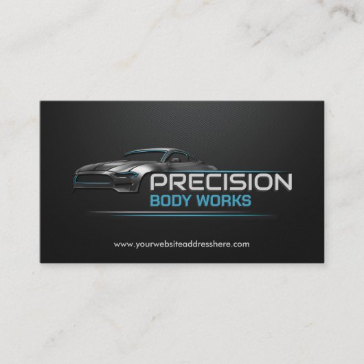 自動お洒落モダン体作業 名刺 (正面)