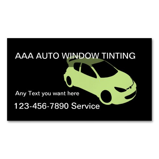 自動に窓の染まること マグネット名刺 (正面)