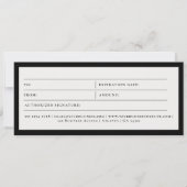 自動の詳細クリーニングギフト証明書伝票 (正面)