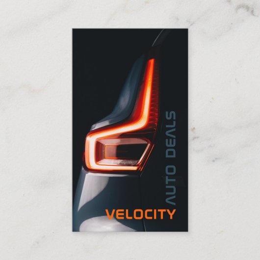 自動エレガントディーラー黒の名刺 名刺 (正面)