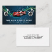 自動オーディオ技術者 | 電子機器 名刺 (正面/裏面)