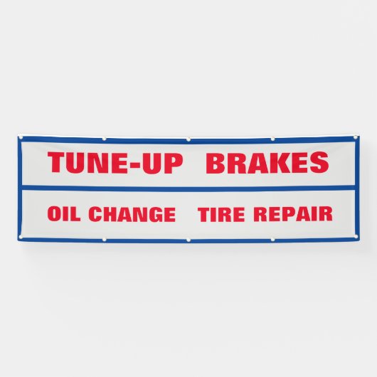 自動カスタマイズ修理店舗を個人用に設定 横断幕 (横)