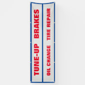 自動カスタマイズ修理店舗を個人用に設定 横断幕 (縦)