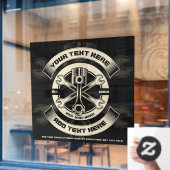 自動カスタマイズ元修理ショップ事業 ウィンドウサイン (カフェ窓)