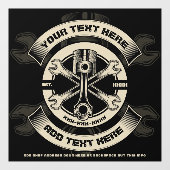 自動カスタマイズ元修理ショップ事業 ウィンドウサイン (シート)